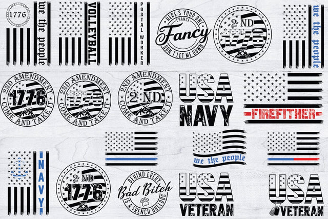 2nd Amendment Bundle Svg, American flag Svg, Patriotic Svg SVG Creativeart88 