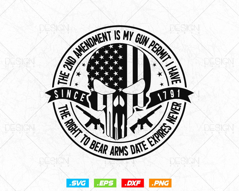 2nd Amendment Is My Guns Permit Gun Owner Svg Png We The People Gift 2nd Amendment Is My Guns Permit Gun Owner Svg Png We The People Gift