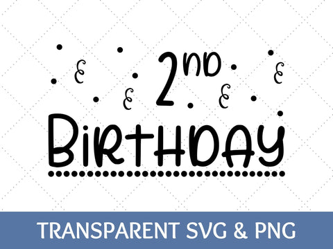 2nd Birthday SVG SVG Paige Cole Studio 