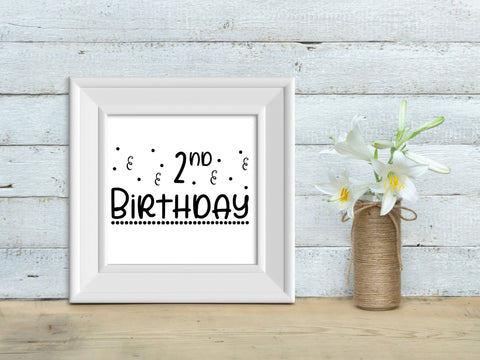 2nd Birthday SVG SVG Paige Cole Studio 