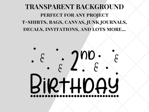 2nd Birthday SVG SVG Paige Cole Studio 