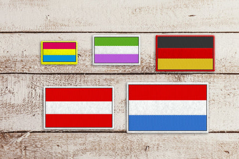 3 Color Horizontal Stripe Flag ITH Feltie Applique Embroidery Embroidery/Applique DESIGNS Risa Rocks It 