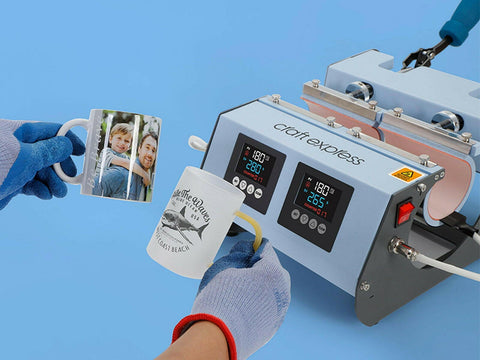 3-in-1 Two Station Mug Press Press Physical Craft Express 