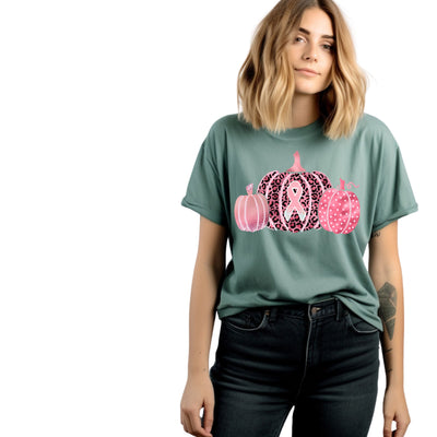 3 Pink Pumpkins Halloween Sublimation PNG | Breast Cancer Awareness Halloween | Pink October Pumpkins | VIP Extended Use License Sublimation So Fontsy VIP Design Shop