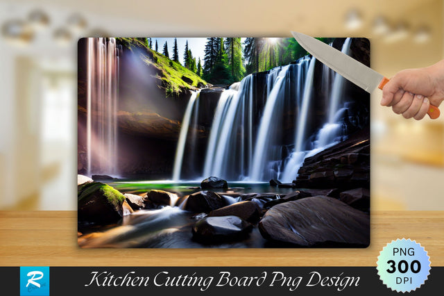 3 Waterfall Cutting Board Sublimation Regulrcrative 