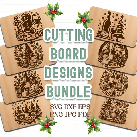 30 Christmas Cutting Board Designs Svg Dxf Png Jpg SVG CraftySVGStudio 