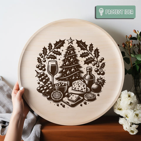 30 Christmas Cutting Board Designs Svg Dxf Png Jpg SVG CraftySVGStudio 