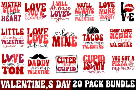 30 + Valentine Design Bundle SVG CraftingStudio 