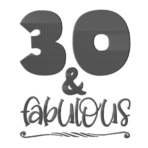 30th Birthday Embroidery Designs Bundle - 6 Designs, 30th Birthday Embroidery Patterns, 30th Birthday PES Files, 30th Birthday Embroidery Files Embroidery/Applique DESIGNS HappyDesignStudio 