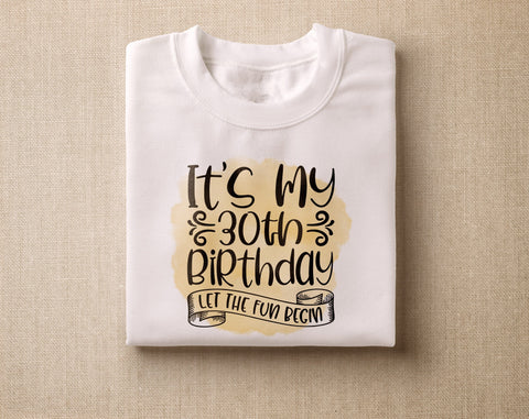 30th Birthday Sublimation Designs Bundle, 6 30th Birthday PNG Files, 30 And Fabulous PNG, Hello Thirty PNG, It Took 30 Years To Look This Good PNG Sublimation HappyDesignStudio 