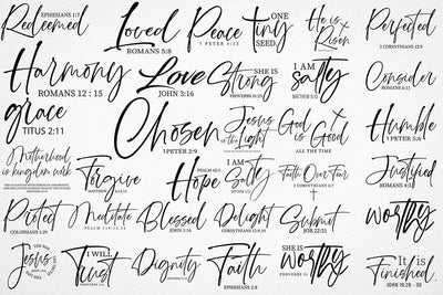 34 Bible Verses Bundle SVG, Faith Svg, Religious Svg, Jesus Svg, Svg Files For Cricut, Bible Svg, Christian Svg, God Svg, Cut Files SVG DesignDestine 
