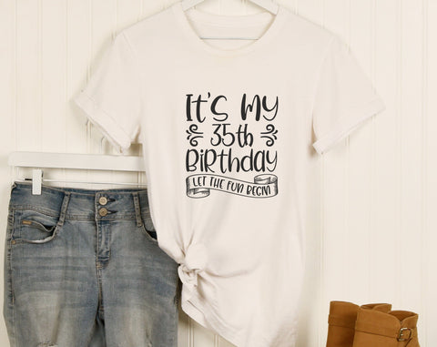 35th Birthday SVG Bundle, 6 Designs, 35th Birthday Shirt SVG, 35 And Fabulous SVG, Cheers To 35 Years SVG, Legend Since 1990 SVG, Vintage 1990 SVG SVG HappyDesignStudio 