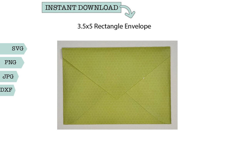 3.5x5 Envelope- Rectangular Envelope SVG Sharia Morton Designs 