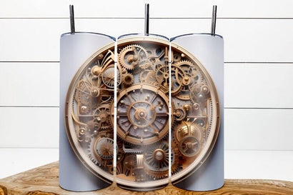 3d 20 oz skinny tumbler wrap sublimation / steampunk clock Sublimation Angelina Semenova 