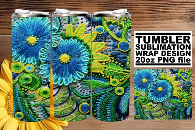 3D Abstract Charm: Tumbler Magic Delight Sublimation afrosvg 