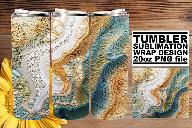 3D Abstract Elegance: Tumbler Sublimation Joy Sublimation afrosvg 