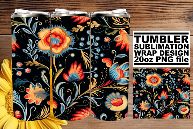 3D Abstract Tumbler Wrap Art Sublimation afrosvg 