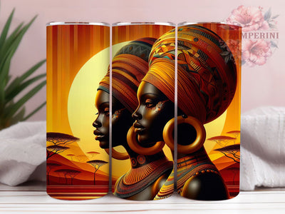 3D African American Woman Tumbler Wrap, Black Women, African American, Empowerment Theme, Melanin Pride, Bold Wrap, Sublimation Design Sublimation Li Zamperini 