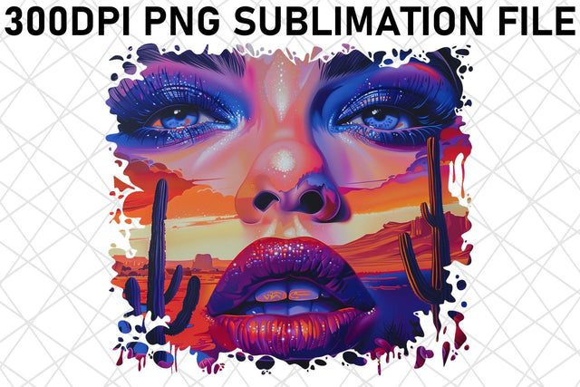 3D African American Woman with Flower Sublimation afrosvg 