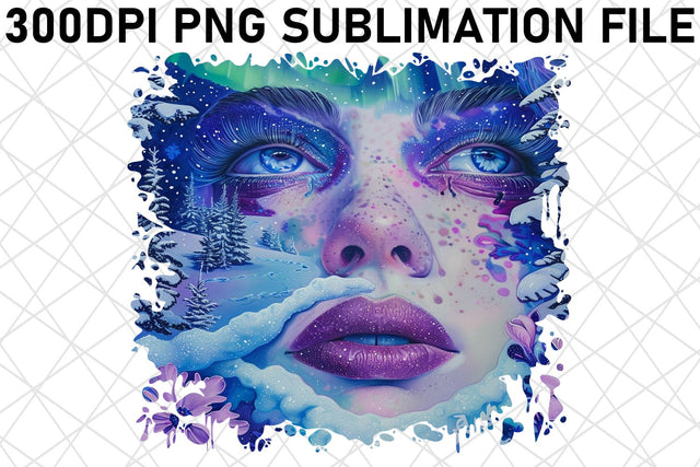 3D African American Woman with Flower Sublimation afrosvg 