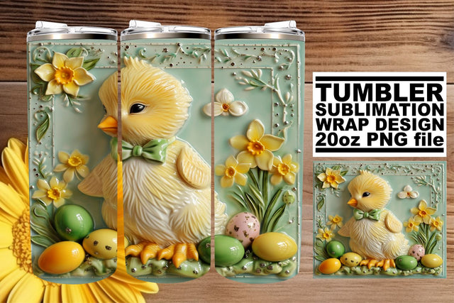 3D Animal Spring Mug Wrap Magic Sublimation afrosvg 