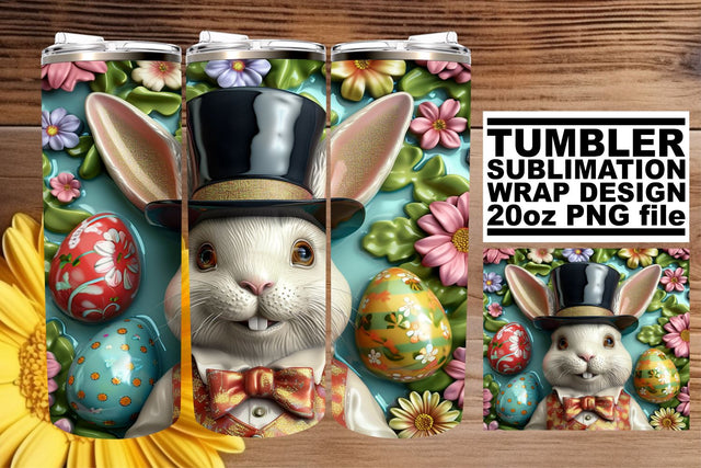 3D Animal Spring Mug Wrap Sublimation afrosvg 