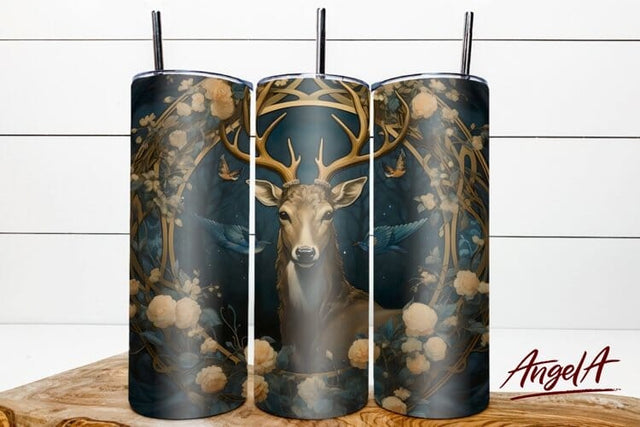 3d animal tumbler / deer head / 3d sublimation deer png Sublimation Angelina Semenova 