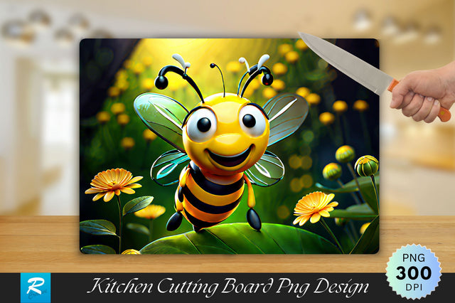 3D Bee Cutting Board Sublimation Regulrcrative 