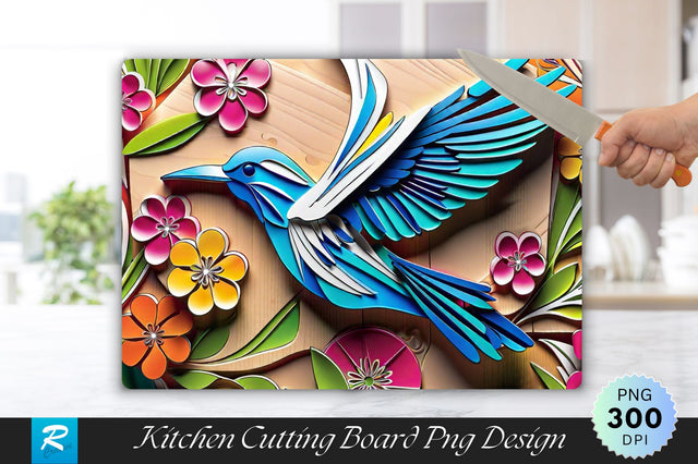 3D Bird Cutting Board Sublimation Regulrcrative 