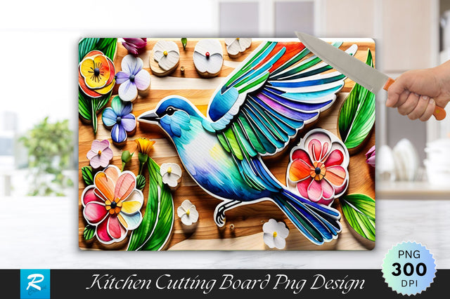 3D Bird Cutting Board Sublimation Regulrcrative 