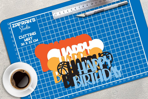 3D Birthday Layered Papercut | Birthday Cake Topper SVG zafrans studio 