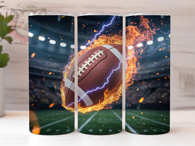 3D Breaking Wall Football Tumbler Wrap, Breaking Wall Tumbler, Football PNG, 20oz Skinny Tumbler, Cracked Wall Sublimation, Sports Tumbler For Men, Game Day Tumbler Sublimation Lara' s Designs 