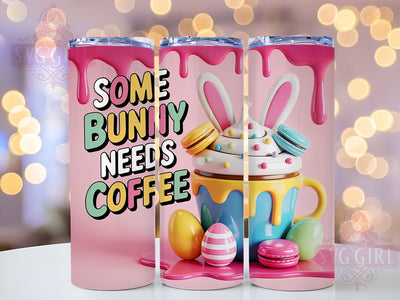 3D Bunny Coffee Tumbler, Inflated Bunny Tumbler, Stylish 20oz Wrap, Sublimation Design, Trendy Gift Idea, Funny Bunny Wrap, Coffee Lover Tumbler Sublimation SvggirlplusArt 