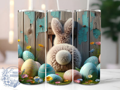 3D Bunny Hole Easter Tumbler, Hole In Wall Tumbler, Easter Bunny Wrap, Cute Bunny Wrap, Festive Bunny Wrap, Spring Bunny Wrap, Sublimation Design Sublimation ToriDesigns 
