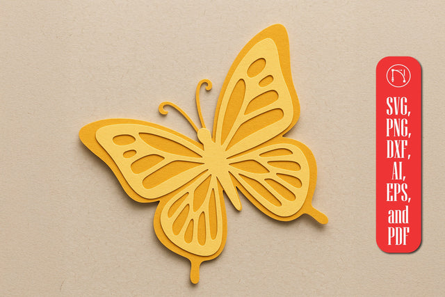 3D Butterfly Paper Cut SVG SVG MD JOYNAL ABDIN 