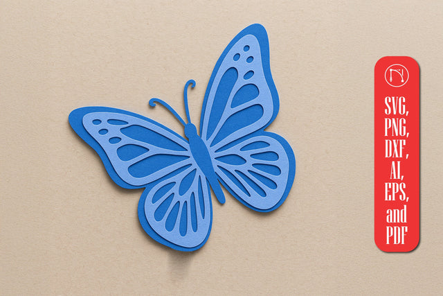 3D Butterfly Paper Cut SVG SVG MD JOYNAL ABDIN 