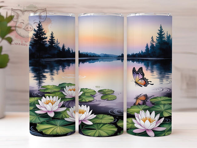 3D Butterfly Seamless 20oz Tumbler, 3D Butterfly Design, 20oz Tumbler Sublimation, Butterfly PNG Wrap, Seamless Cup Design, 3D Tumbler Wrap, Digital Butterfly Sublimation Sublimation Lara' s Designs 