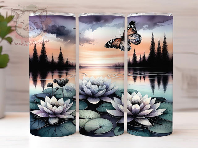 3D Butterfly Seamless 20oz Tumbler, 3D Butterfly Design, 20oz Tumbler Sublimation, Butterfly PNG Wrap, Seamless Cup Design, 3D Tumbler Wrap, Digital Butterfly Sublimation Sublimation Lara' s Designs 