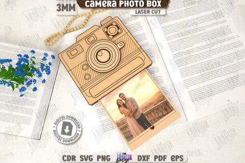 3D Camera Photo Boxes Laser Cut Bundle | Camera Shaped Boxes | Gift Idea | Decorative Camera Boxes | Layered Photo Camera | Birthday Gift | Photo Storage Boxes | Pop-Up Cards | Home Decor | CNC Files SVG The T Store Design 