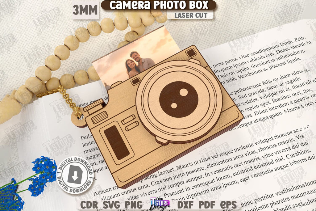 Camera Photo Box 3D Camera Photo Boxes Laser Cut Bundle | Camera Shaped Boxes | Gift ...