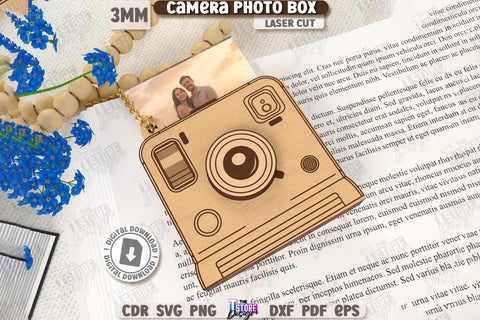 3D Camera Photo Boxes Laser Cut Bundle | Camera Shaped Boxes | Gift Idea | Decorative Camera Boxes | Layered Photo Camera | Birthday Gift | Photo Storage Boxes | Pop-Up Cards | Home Decor | CNC Files SVG The T Store Design 