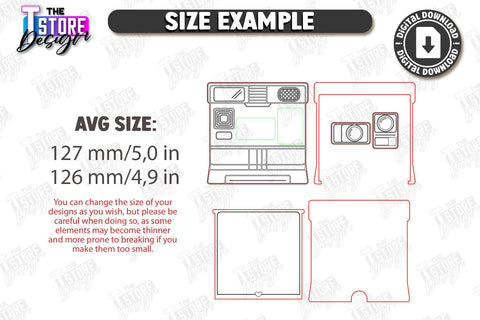 3D Camera Photo Boxes Laser Cut Bundle | Camera Shaped Boxes | Gift Idea | Decorative Camera Boxes | Layered Photo Camera | Birthday Gift | Photo Storage Boxes | Pop-Up Cards | Home Decor | CNC Files SVG The T Store Design 