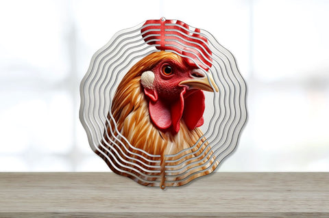 3D Chicken Wind Spinner Sublimation Designs Bundle Sublimation Regulrcrative 