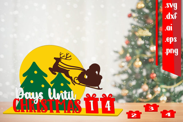 3D Christmas Countdown - Day Until Christmas SVG zafrans studio 