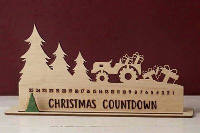3D Christmas Countdown, Days Until Christmas Laser cut, Advent Calendar SVG zafrans studio 