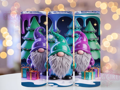 3D Christmas Gnome Holiday Tumbler, Xmas Gnome Sublimation Design, Festive Gnome Art, 20oz Holiday Tumbler, Whimsical Gnome Mug, Stylish Christmas Cup, Bold Xmas Wrap Sublimation SvggirlplusArt 