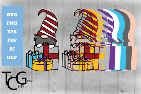 3D Christmas Gnome Set SVG The Crafty Geek 