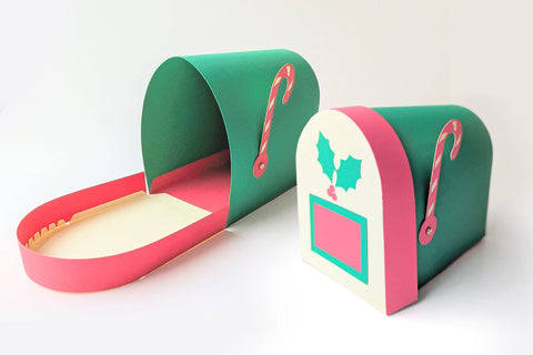 3D Christmas Mailbox SVG 3D Paper Risa Rocks It 