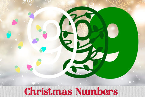 3d Christmas numbers 0-9 svg, Layered Christmas laser cut 3D Paper AnastasiyaArtDesign 