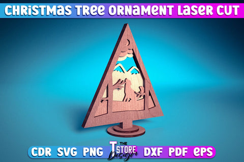 3D Christmas Ornament Bundle | Christmas Tree Decoration | Christmas Gift Idea | CNC File SVG The T Store Design 